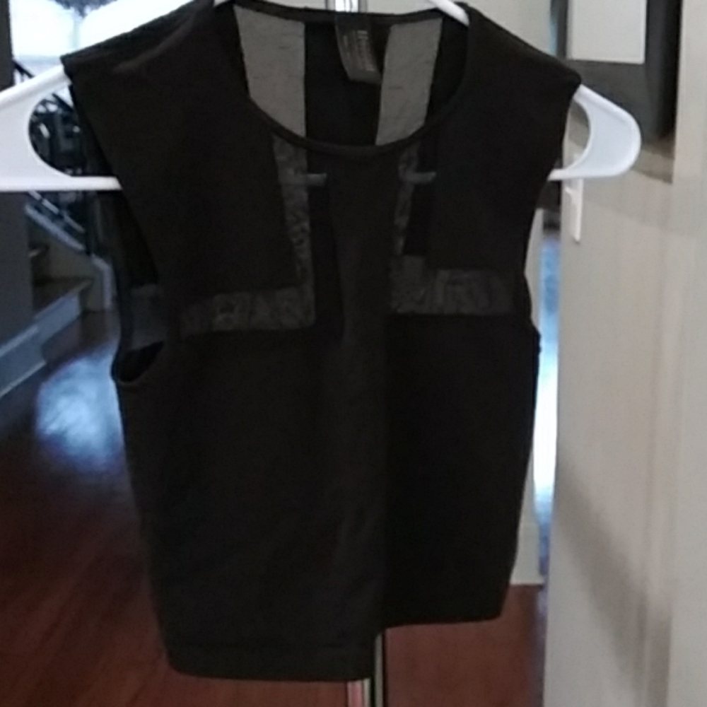 Wolford sheer panel crop top